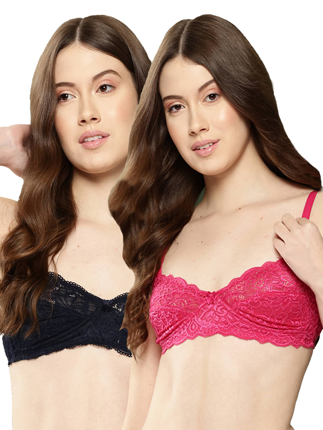 Leading Lady Pack of 2 Nylon Non Padded T-Shirt Bra For Women ( Navy Blue )     			Leading Lady Pack of 2 Nylon Non Padded T-Shirt Bra For Women ( Navy Blue )