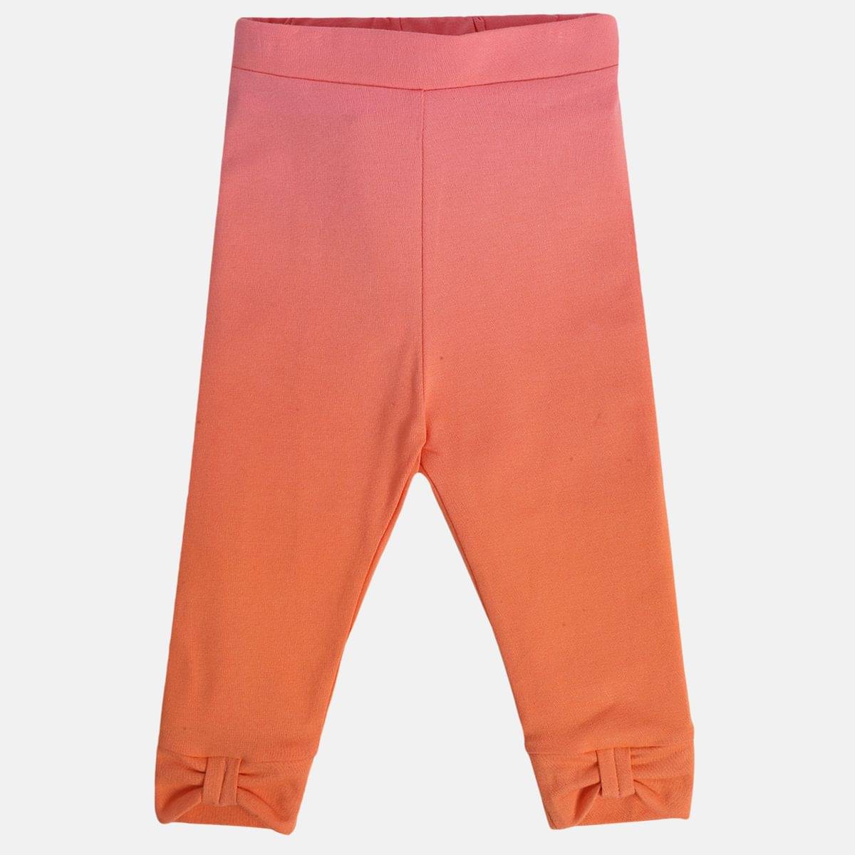     			MINI KLUB Pack of 1 Baby Girls Cotton Legging ( Orange )