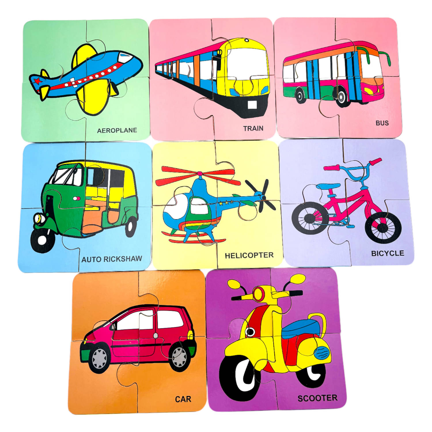 Mr. Carve 8 in 1 First Fun & Educational Jigsaw Puzzles for Kids - 8 Wooden Puzzles - Age 2 Years Old & Above- Fun & Challenging Brain Booster Games - Transport Mr. Carve 8 in 1 First Fun & Educational Jigsaw Puzzles for Kids - 8 Wooden Puzzles - Age 2 Years Old & Above- Fun & Challenging Brain Booster Games - Transport