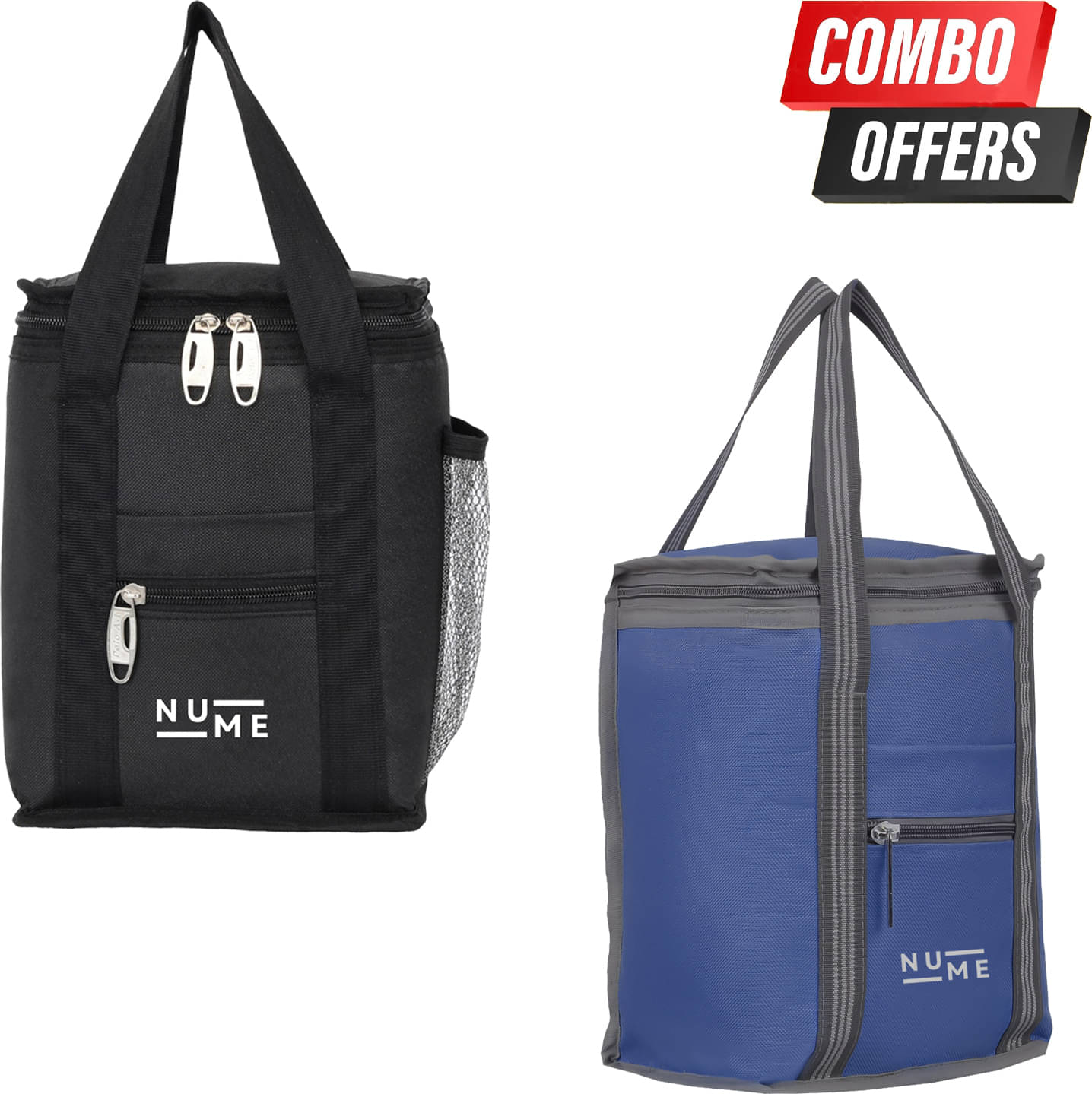     			NuMe Assorted Polyester Lunch Bag Pack of 2