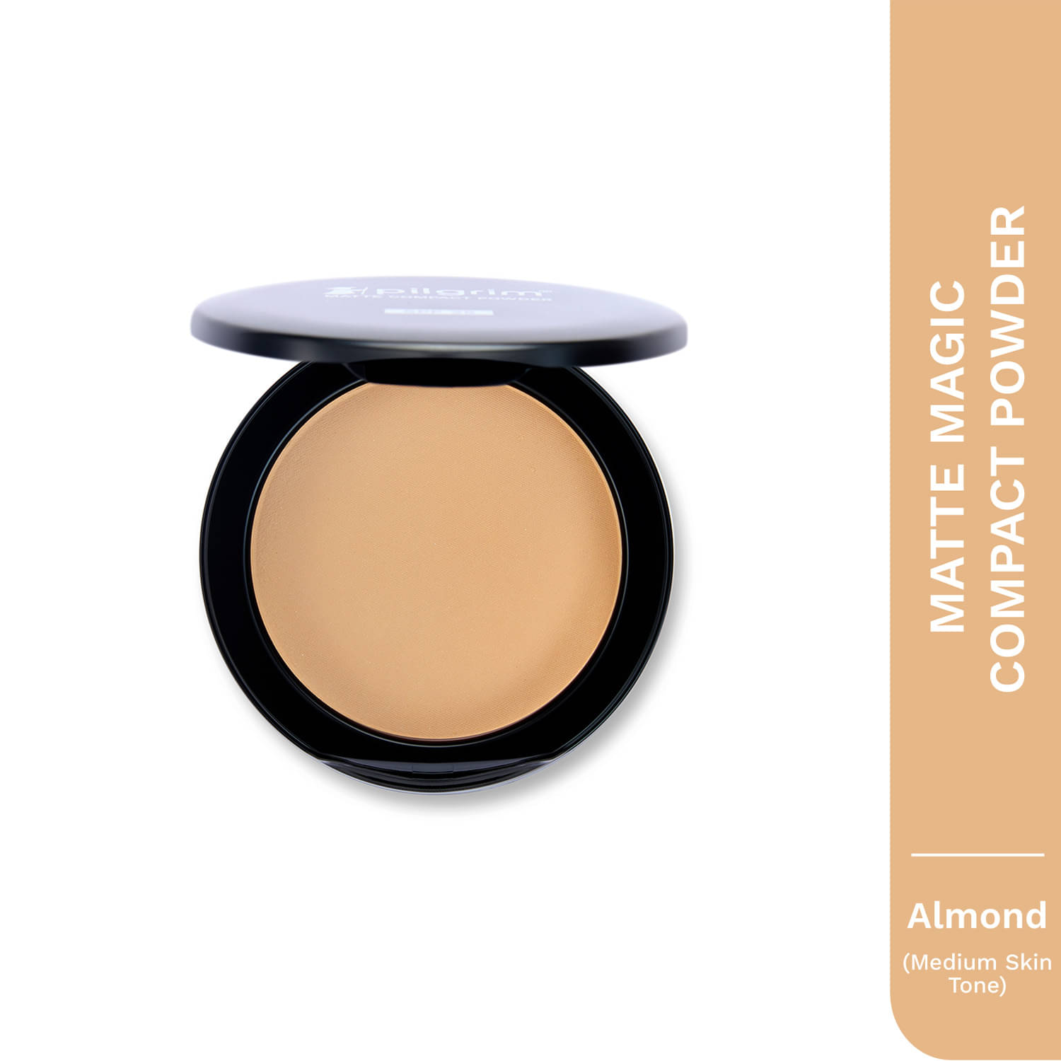     			Pilgrim Almond-20 Matte Finish Compact Powder Spf 25 Make Up,For All Skin Type,7G (pack Of 1)