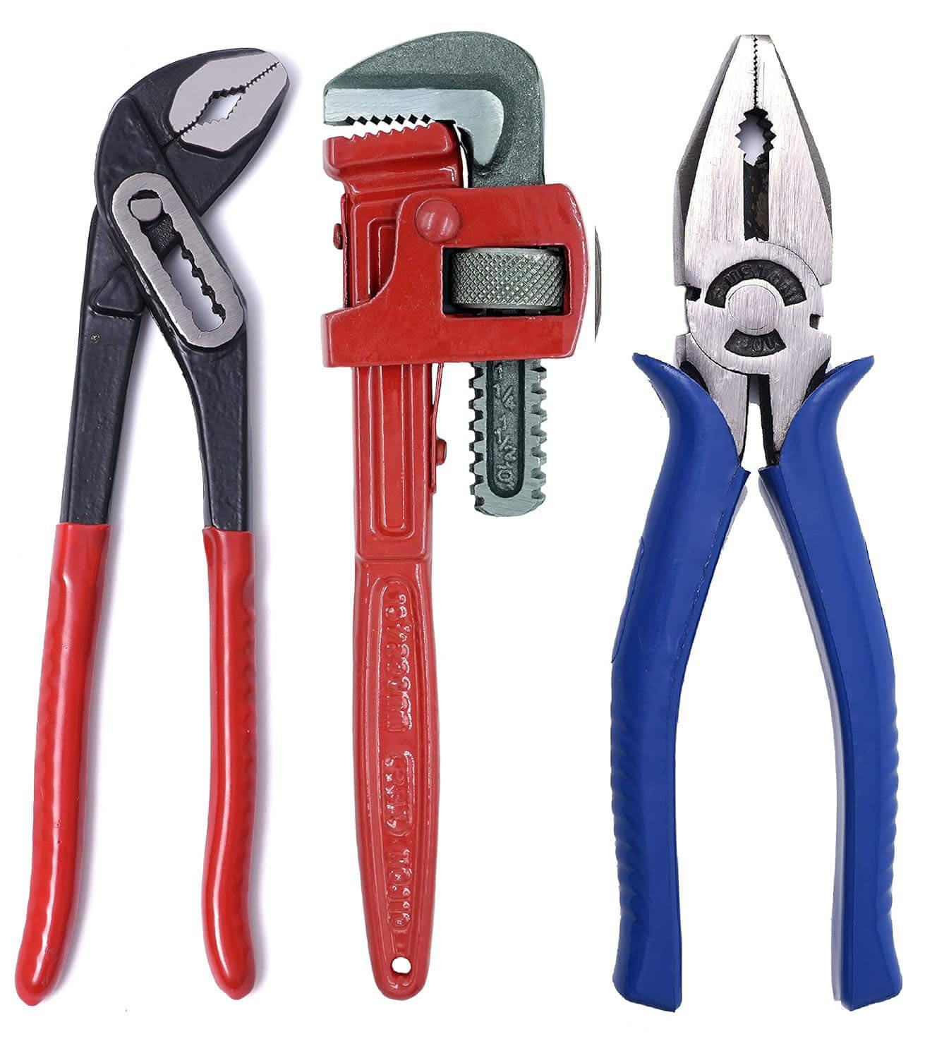     			Premium Combo of Combination Plier + 10 Inch Pipe Wrench + Water Pump Plier