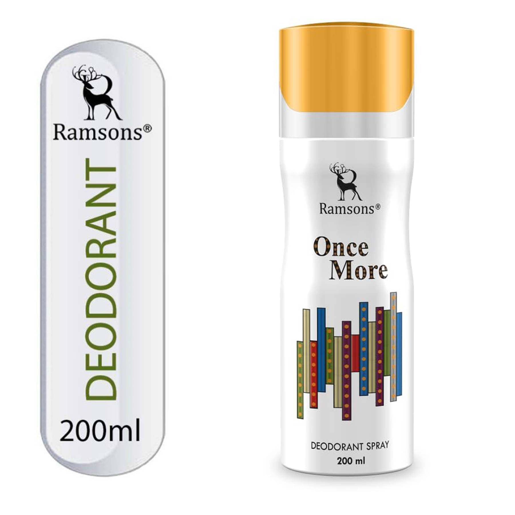 Ramsons - ONCE MORE Deodorant Spray Body Perfume For Men Long Lasting Body Spray 200 ml (Pack of 1) Ramsons - ONCE MORE Deodorant Spray Body Perfume For Men Long Lasting Body Spray 200 ml (Pack of 1)