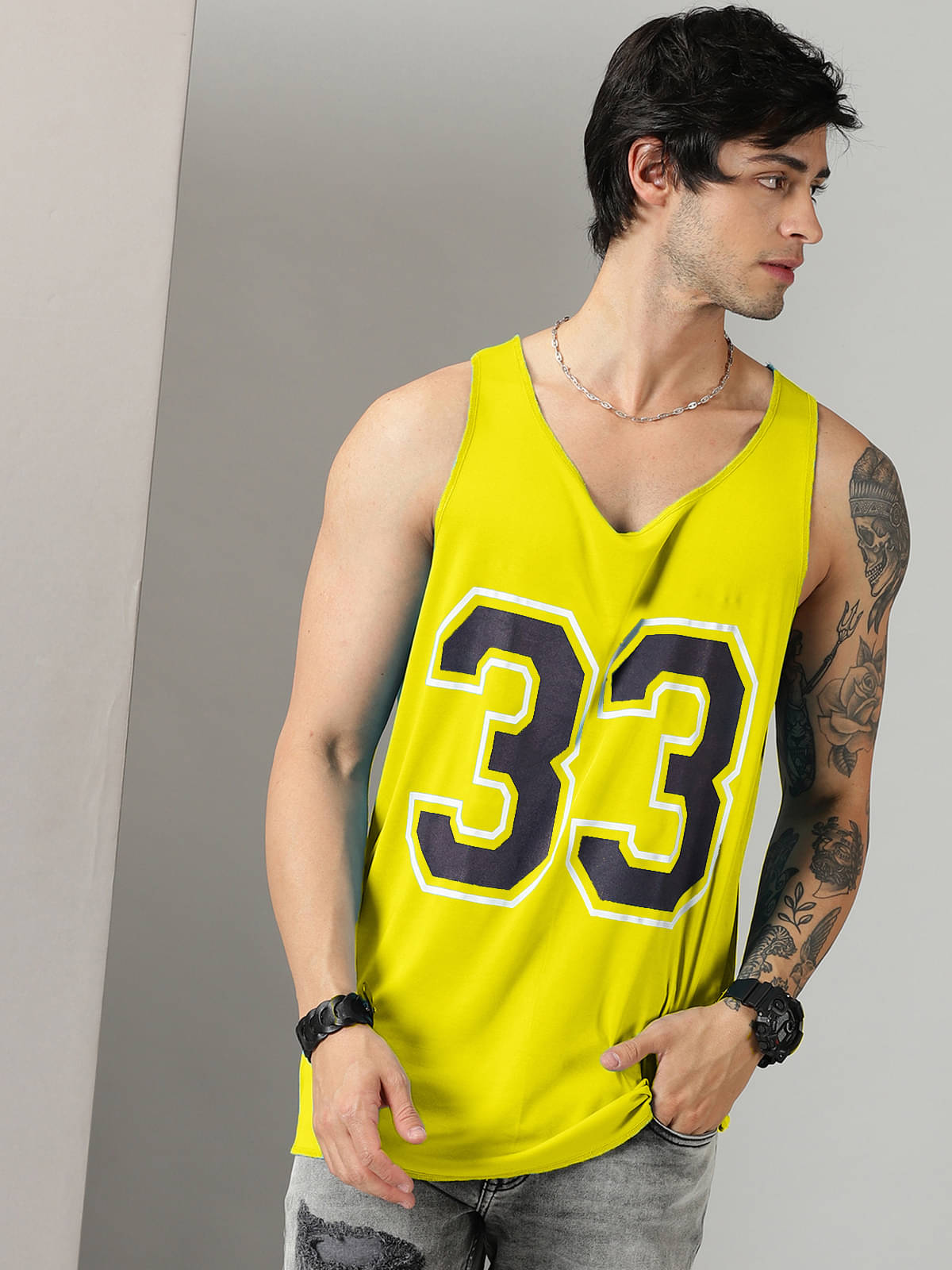 RodZen Pack of 1 Polyester Gym Vest For Men ( Mustard ) RodZen Pack of 1 Polyester Gym Vest For Men ( Mustard )