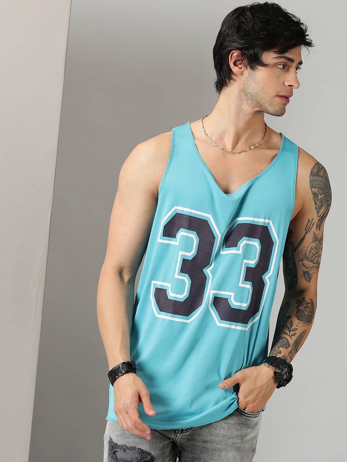 RodZen Pack of 1 Polyester Gym Vest For Men ( Green ) - Nightwear & Loungewear | Buy online on ZillyBuy