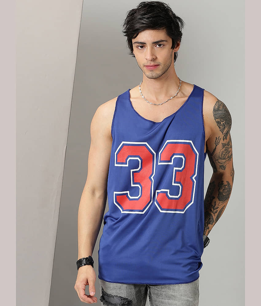 RodZen Pack of 1 Polyester Gym Vest For Men ( Blue ) - Nightwear & Loungewear | Buy online on ZillyBuy