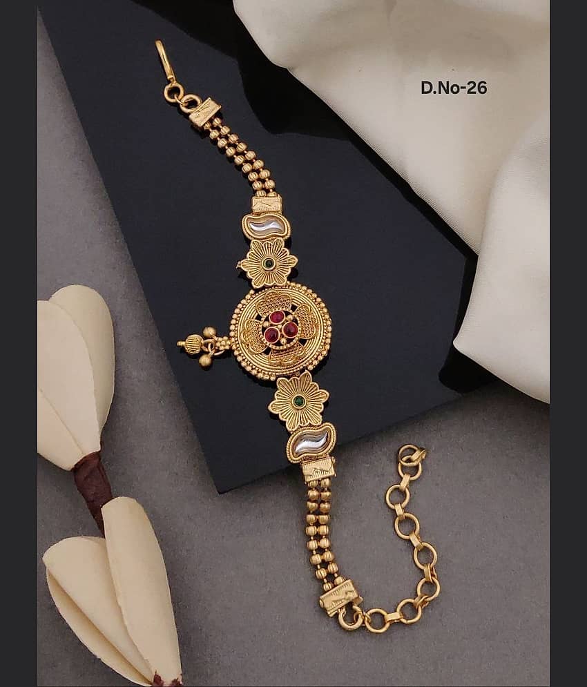 Shivay Fashion Gold Bracelet ( Pack of 1 ) - Bangles & Bracelets | Buy online on ZillyBuy