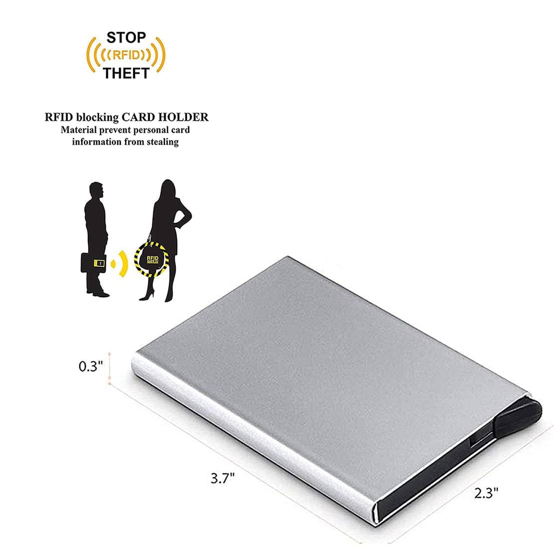 Stealodeal Aluminium Card Holder ( Pack 1 )