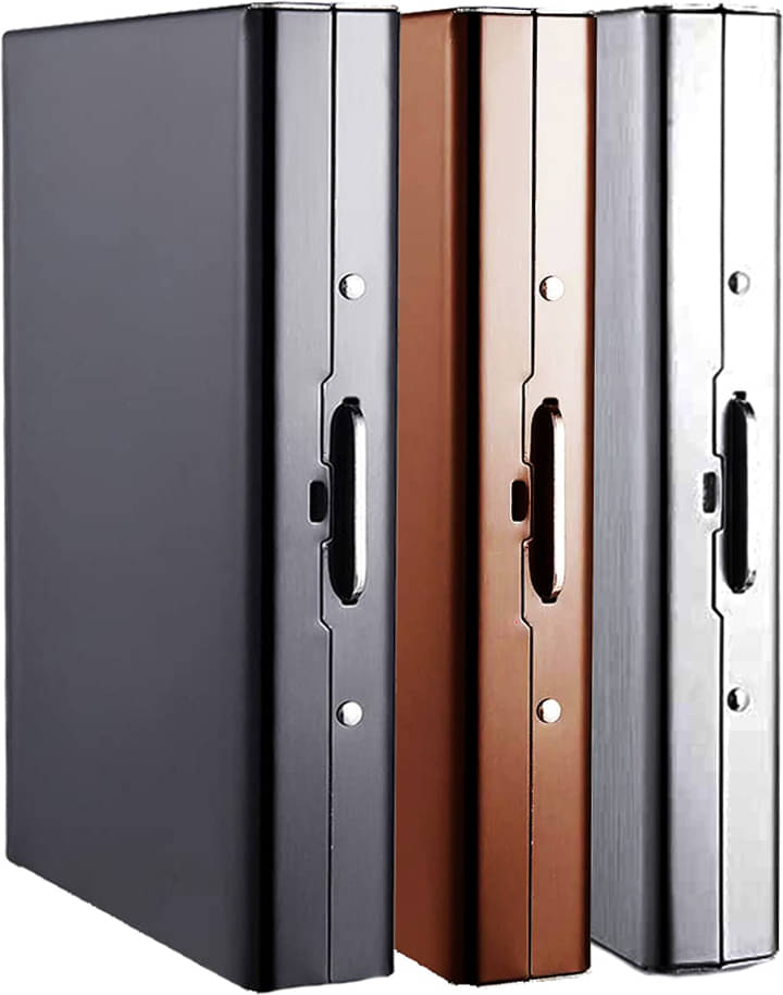     			Stealodeal Steel Card Holder ( Pack 3 )