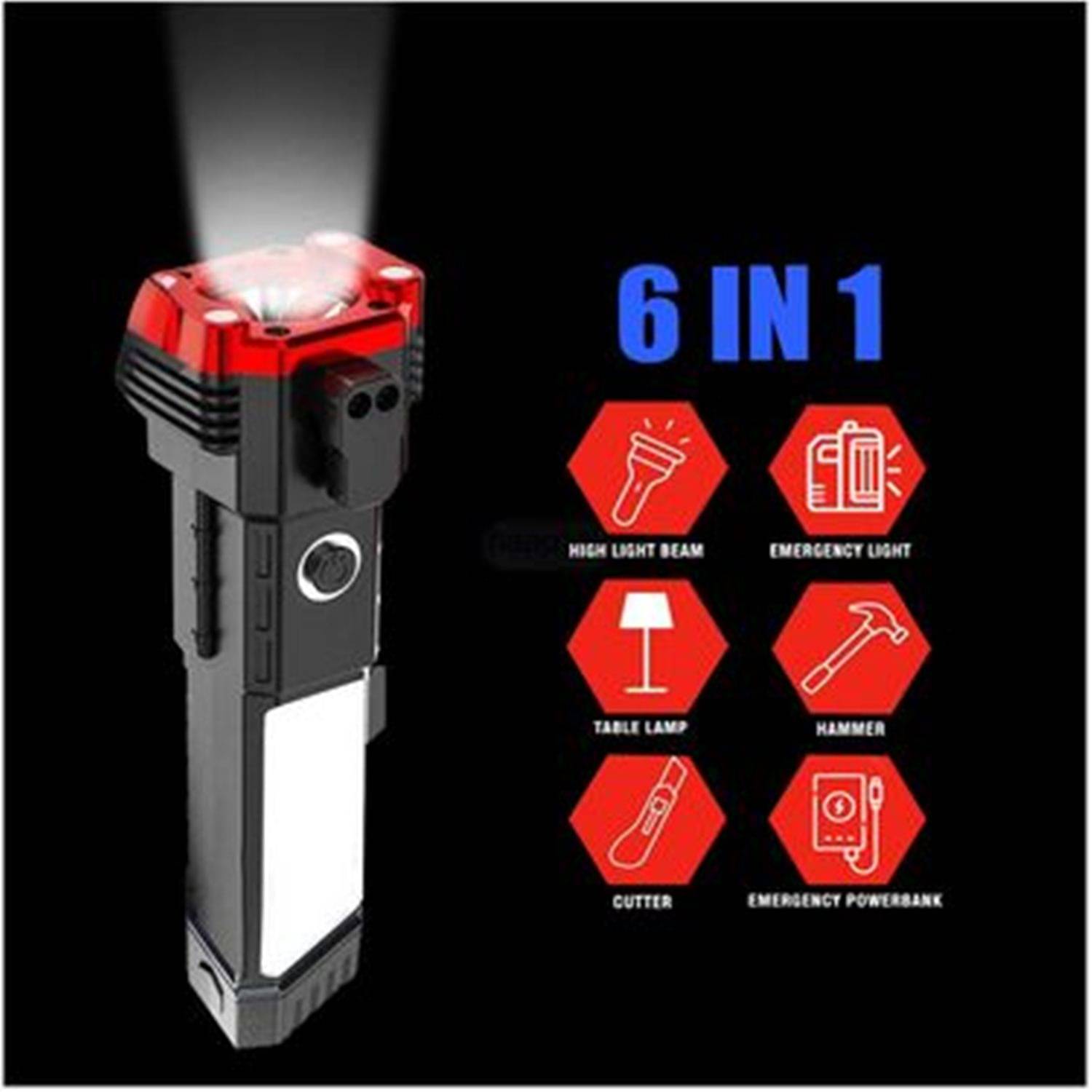     			THMT - 3W Rechargeable Flashlight Torch ( Pack of 1 )
