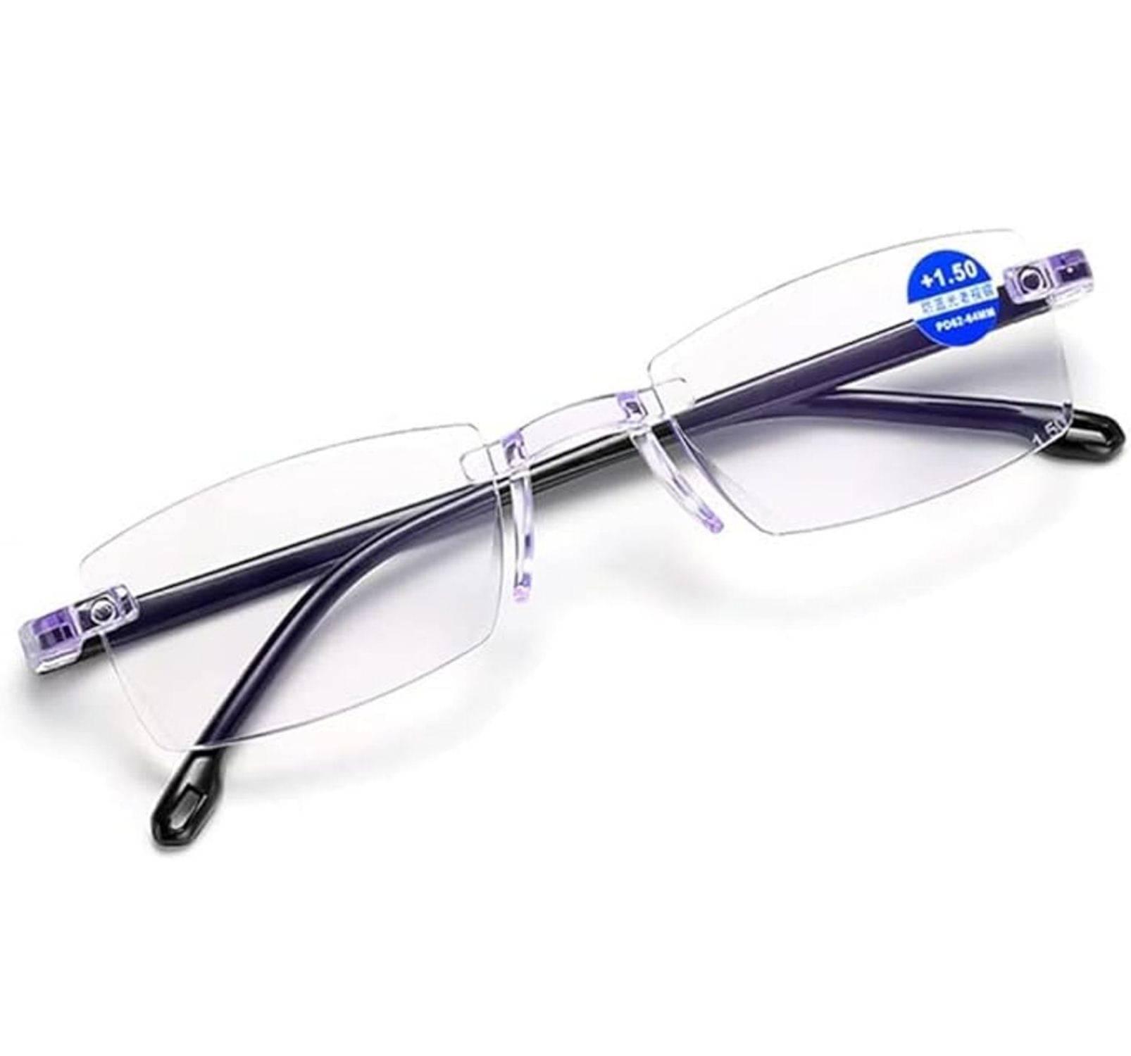     			THMT Rectangle Rimless Reading Glasses