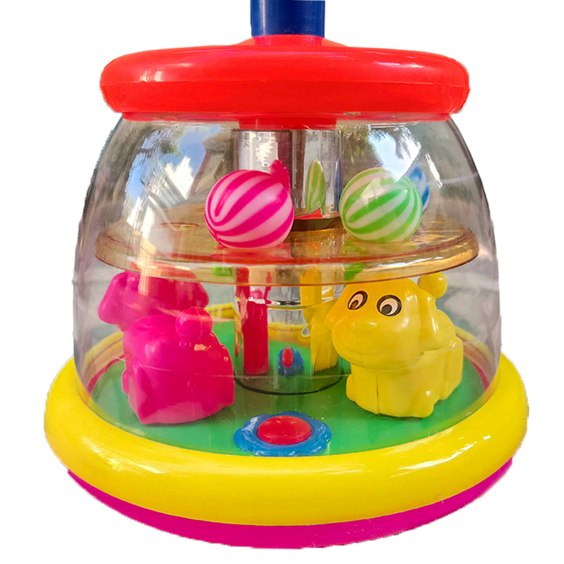     			ToyBharat Push n Spin Dog Travel Toys | Birthday Gift | Push n Spin