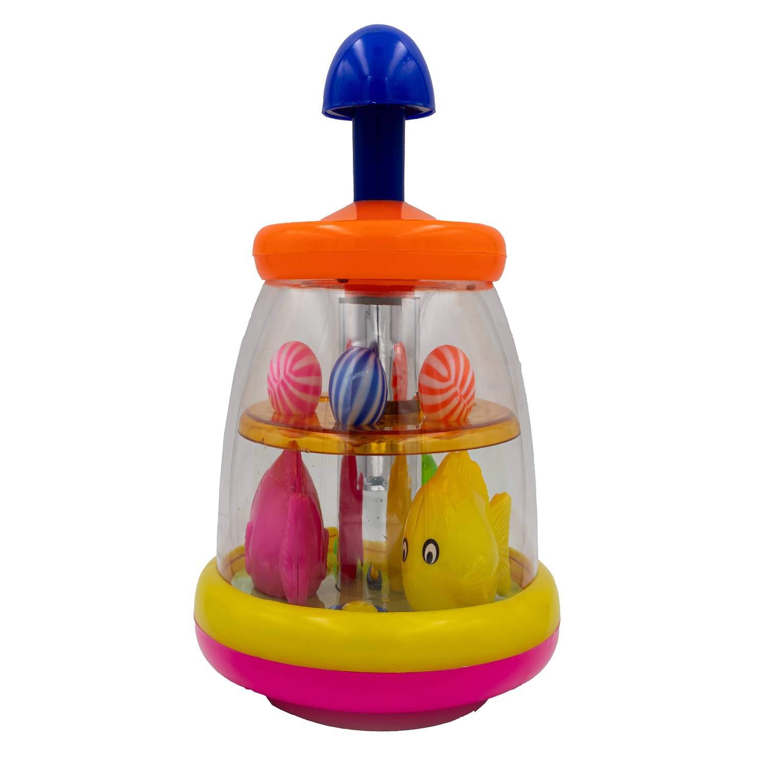     			Toybharat Push N Spin Fish Intractive Toys | Birthday Gift