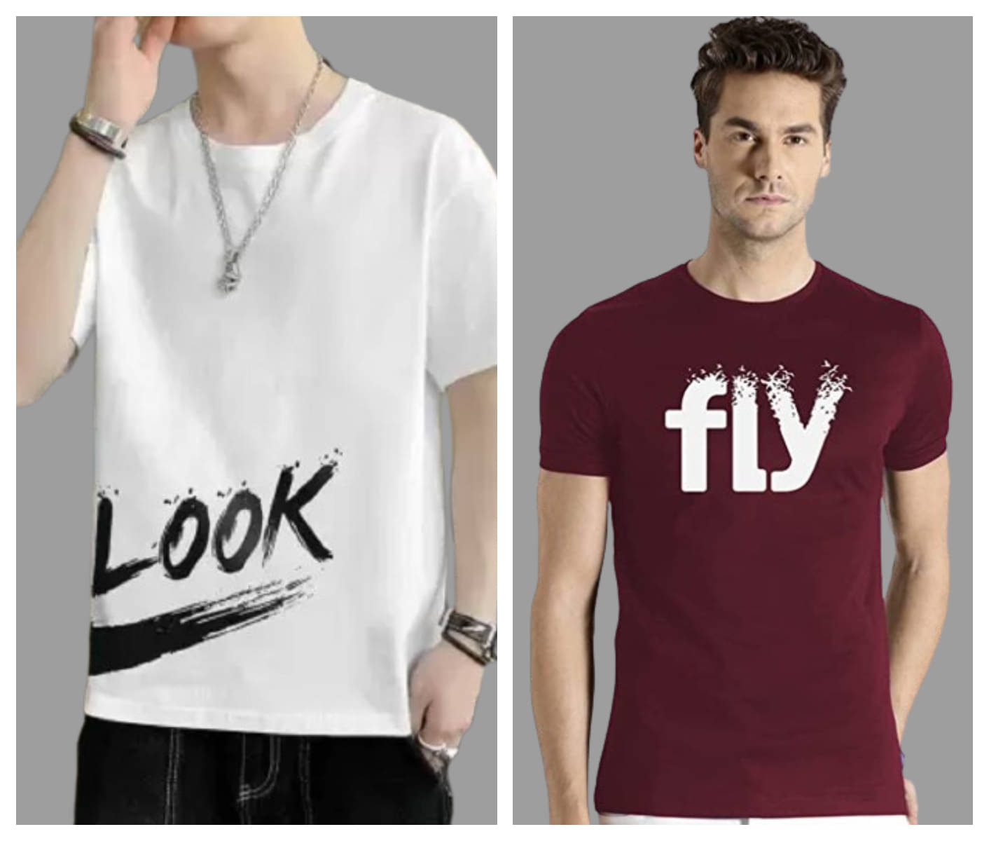 attitude start of fashion Polyester Regular Fit Printed Half Sleeves Men's Round T-Shirt - Maroon ( Pack of 2 ) attitude start of fashion Polyester Regular Fit Printed Half Sleeves Men's Round T-Shirt - Maroon ( Pack of 2 )