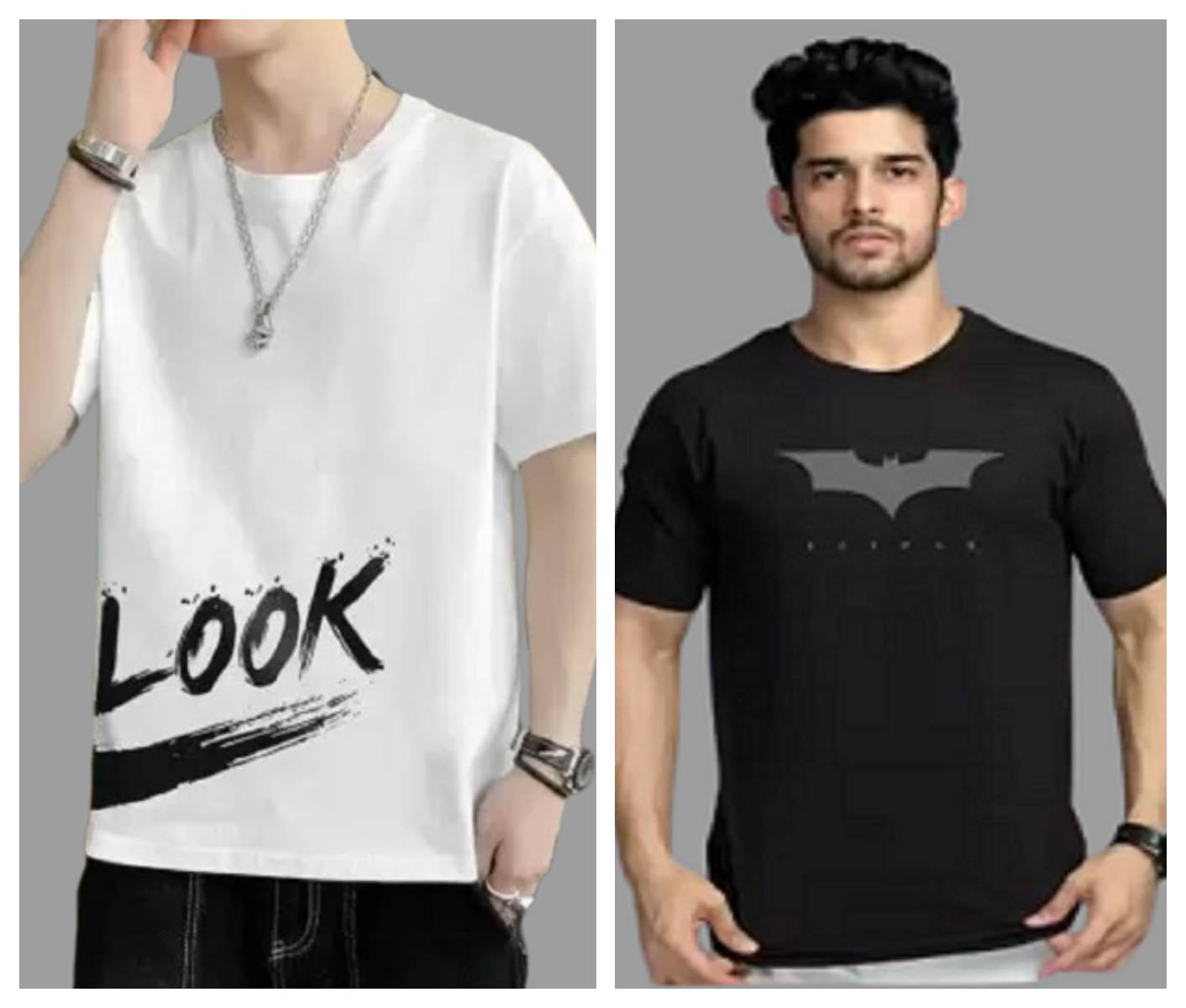 attitude start of fashion Polyester Regular Fit Printed Half Sleeves Men's Round T-Shirt - Black ( Pack of 2 )     			attitude start of fashion Polyester Regular Fit Printed Half Sleeves Men's Round T-Shirt - Black ( Pack of 2 )