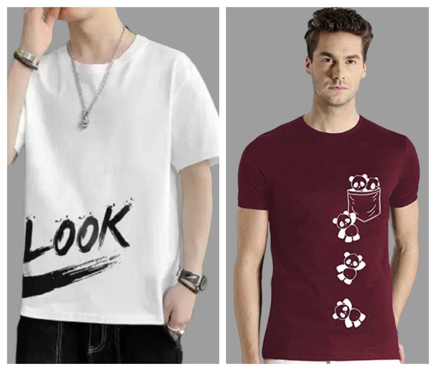 attitude start of fashion Polyester Regular Fit Printed Half Sleeves Men's Round T-Shirt - Maroon ( Pack of 2 ) attitude start of fashion Polyester Regular Fit Printed Half Sleeves Men's Round T-Shirt - Maroon ( Pack of 2 )