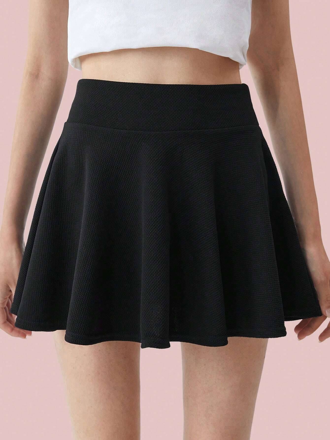     			ADOKEDO White Polyester Women's Flared Skirt ( Pack of 1 )