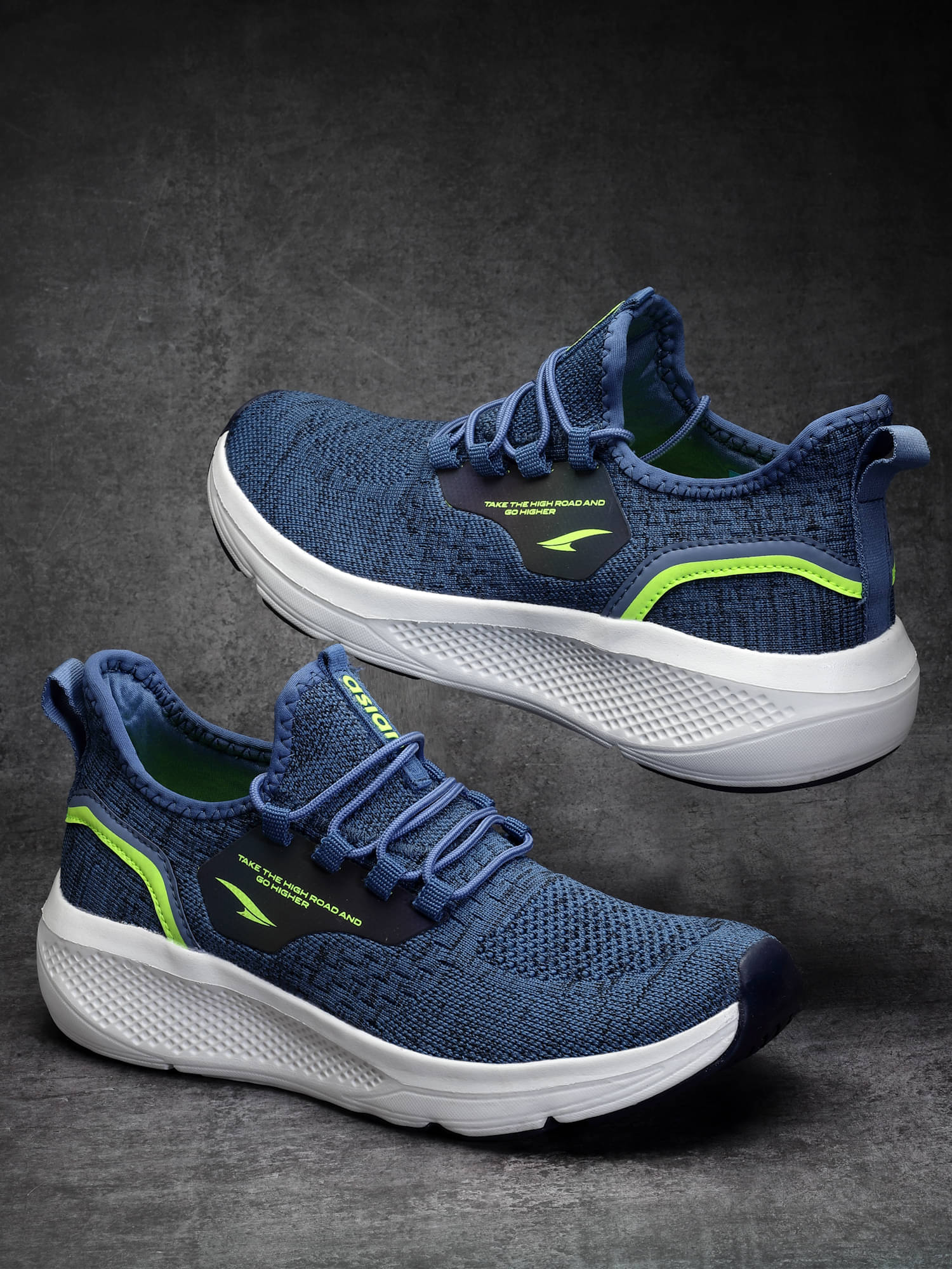     			ASIAN HIGHWAY-02 Blue Men's Sneakers