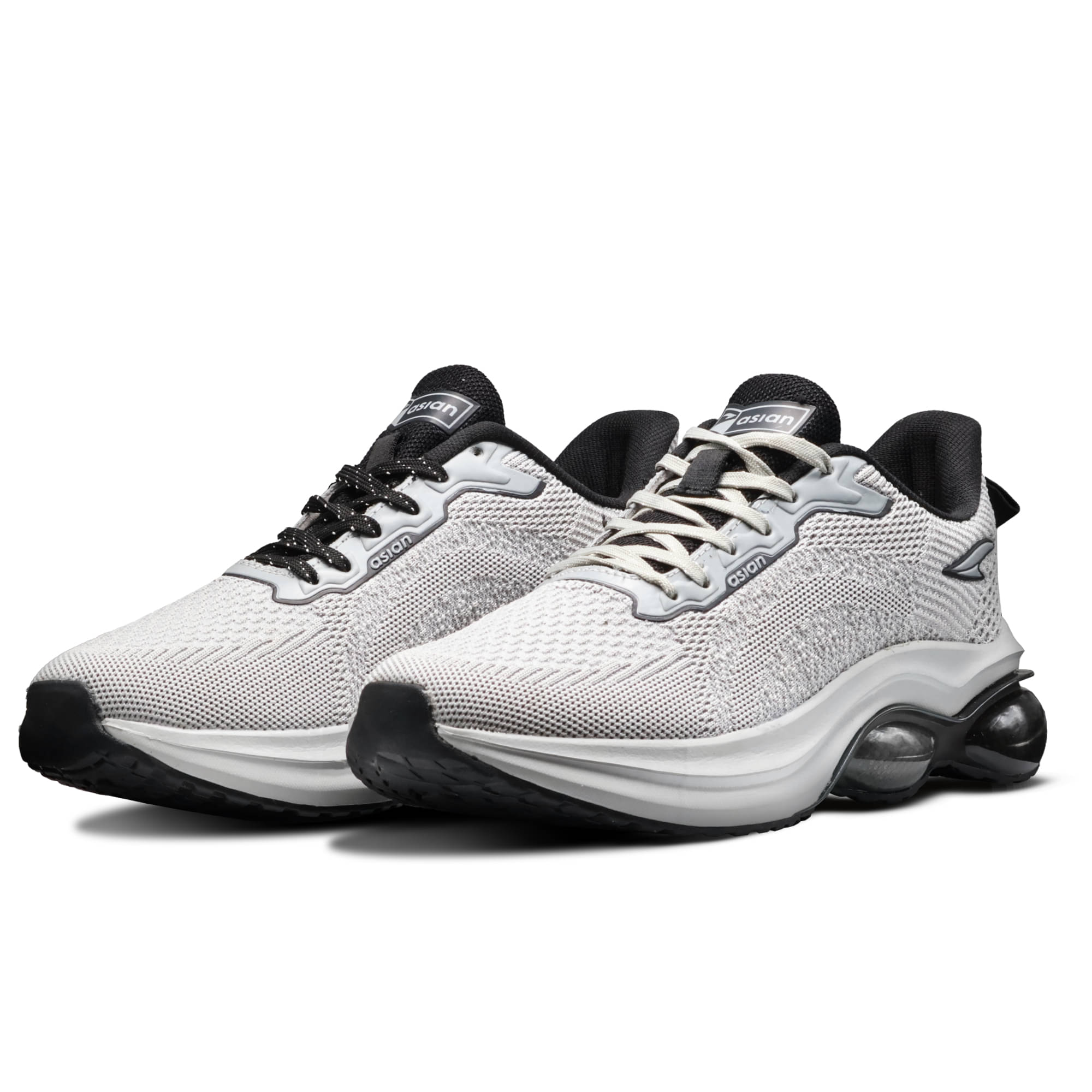     			ASIAN POWERPLAY-08 Light Grey Men's Sports Running Shoes