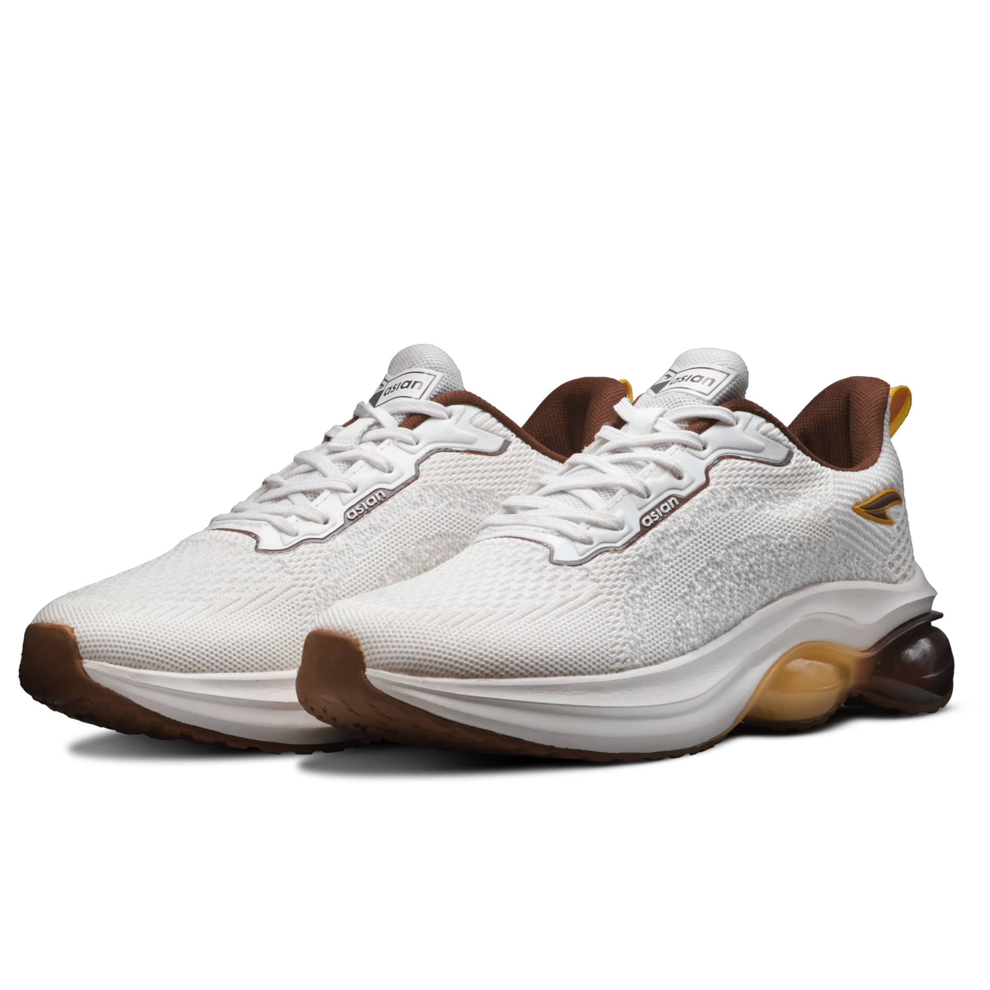     			ASIAN POWERPLAY-08 Off White Men's Sports Running Shoes