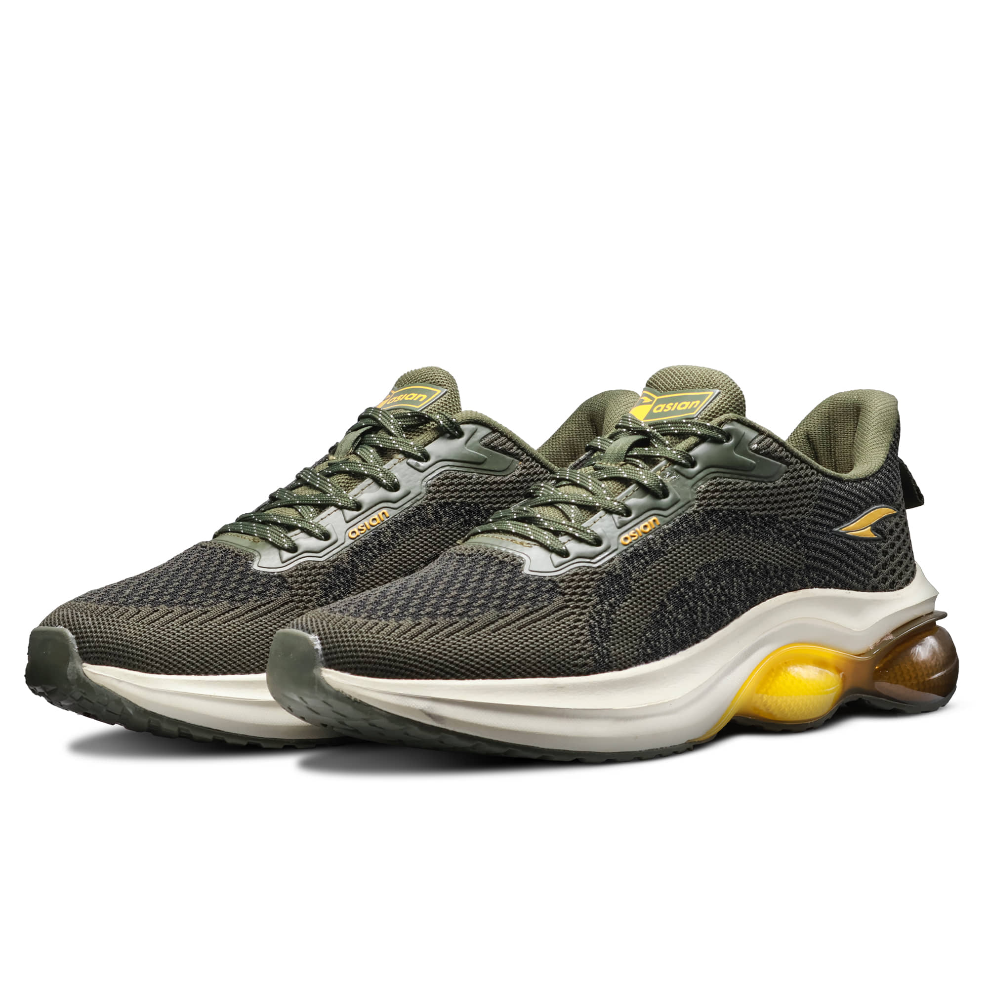 ASIAN POWERPLAY-08 Olive Men's Sports Running Shoes - Sports Shoes | Buy online on ZillyBuy