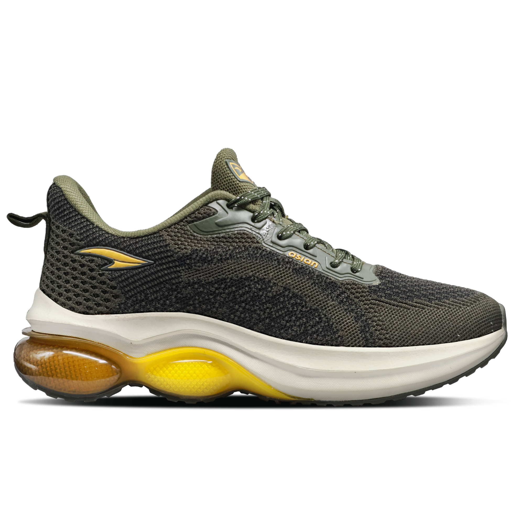 ASIAN POWERPLAY-08 Olive Men's Sports Running Shoes