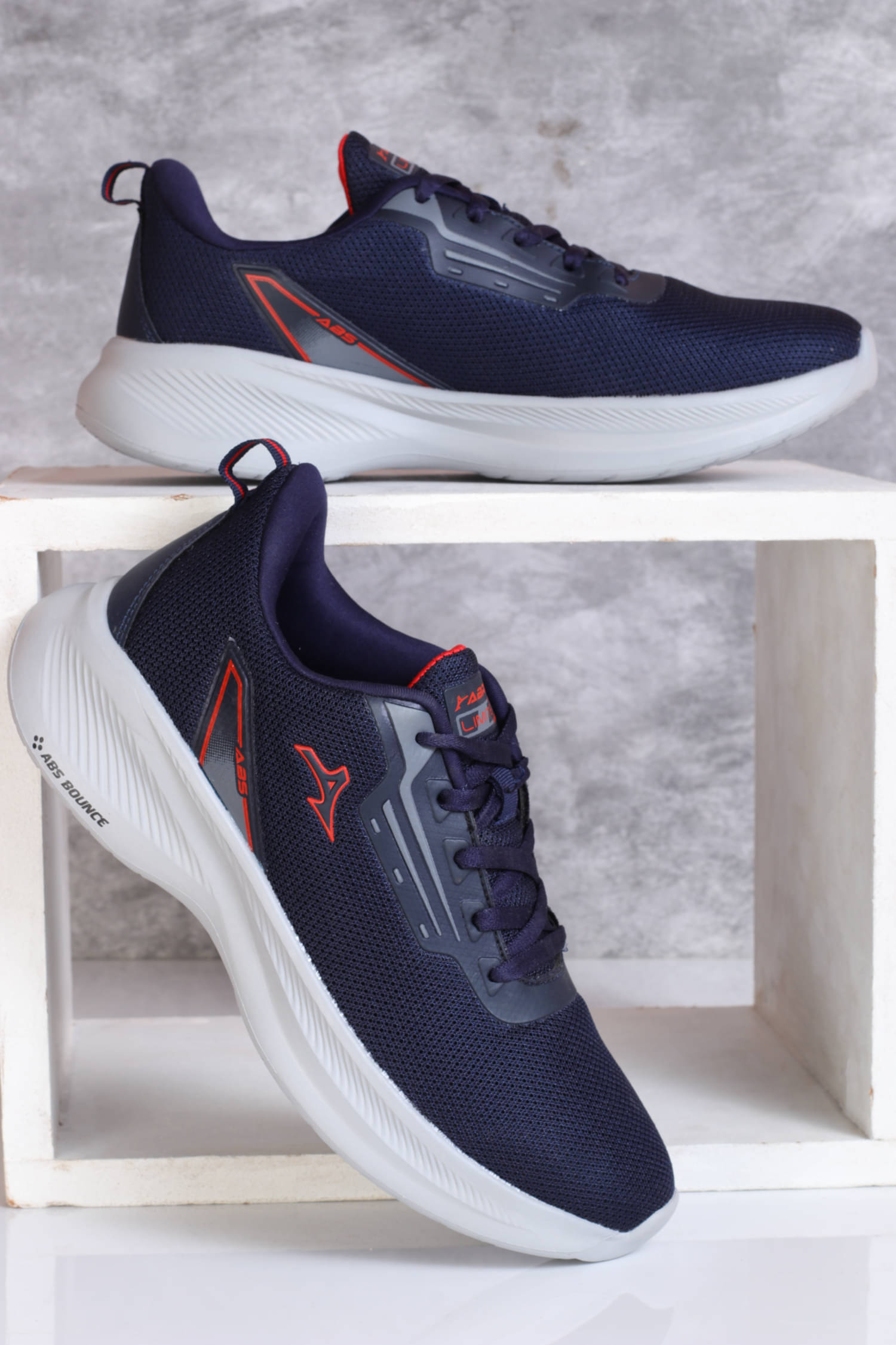     			Abros DEXTER Navy Men's Sports Running Shoes