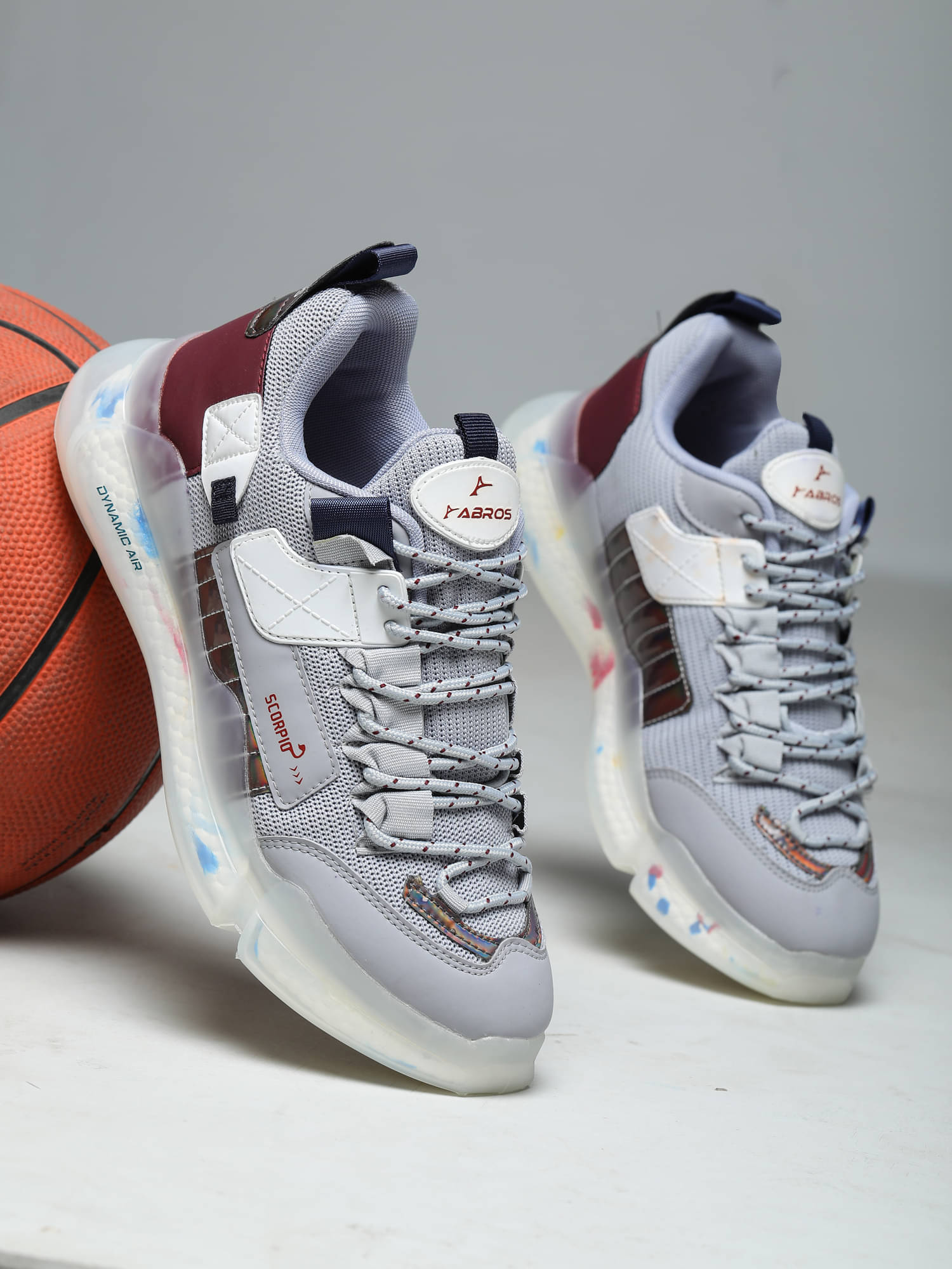 Abros SCORPIO-O Light Grey Men's Sports Running Shoes Abros SCORPIO-O Light Grey Men's Sports Running Shoes