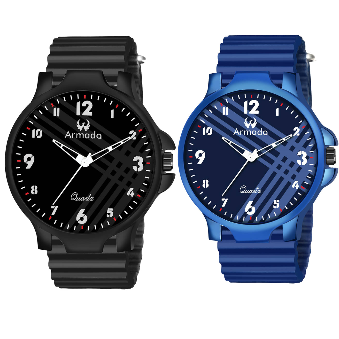     			Armado Black Silicon Analog Men's Watch