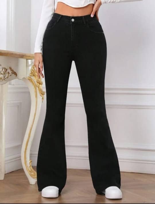 Broadstar - Black Cotton Bootcut Women's Jeans ( Pack of 1 ) - Jeans | Buy online on ZillyBuy