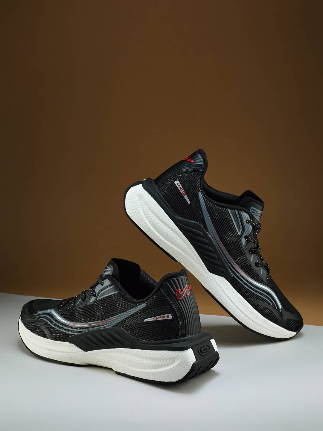 Campus CREED Black Men's Sports Running Shoes - Sports Shoes | Buy online on ZillyBuy