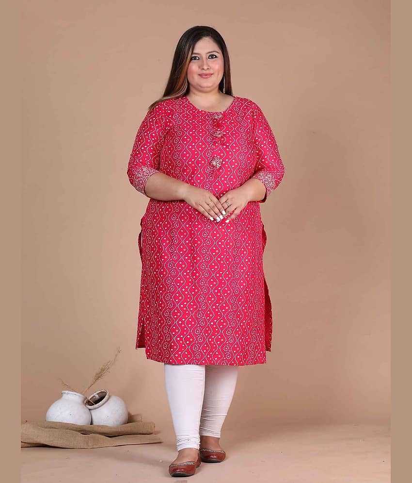Doriyaan Pack of 1 Rayon Printed Straight Women's Kurti - ( Pink ) - Kurtis, Tunics | Buy online on ZillyBuy
