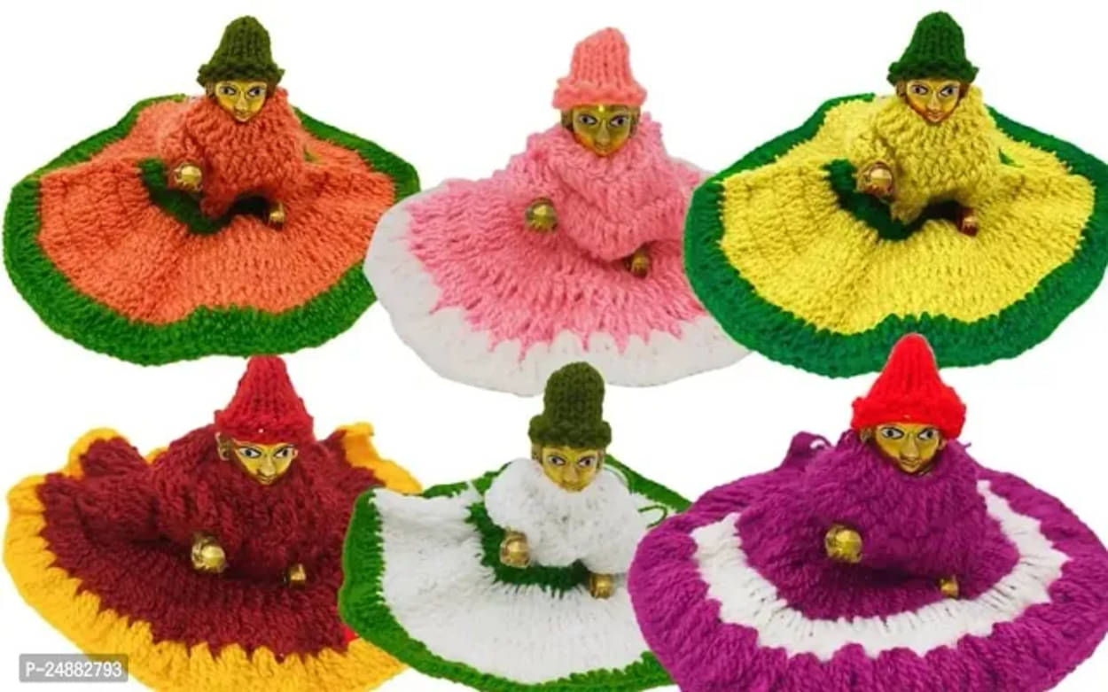     			DvR ClicK Pooja Cloth Laddu Gopal Dress 0-2 N0. ( Pack of 6 )