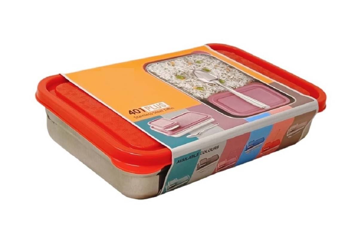     			Dynore Airtight Lunch Box Stainless Steel Lunch Box 2 - Container ( Pack of 1 )