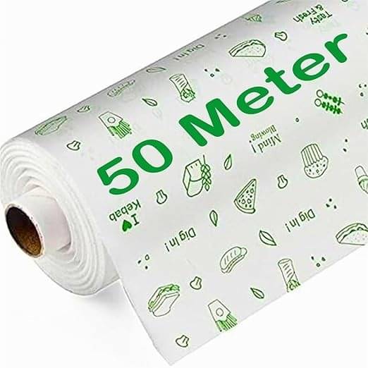 Eclet Food WRAP Multipurpose Food Wrapping Paper | 50 Meter | Perfect Premium Food Wrapping Paper for Cooking, Baking, Packing and Serving Foods (Pack of 1) Eclet Food WRAP Multipurpose Food Wrapping Paper | 50 Meter | Perfect Premium Food Wrapping Paper for Cooking, Baking, Packing and Serving Foods (Pack of 1)