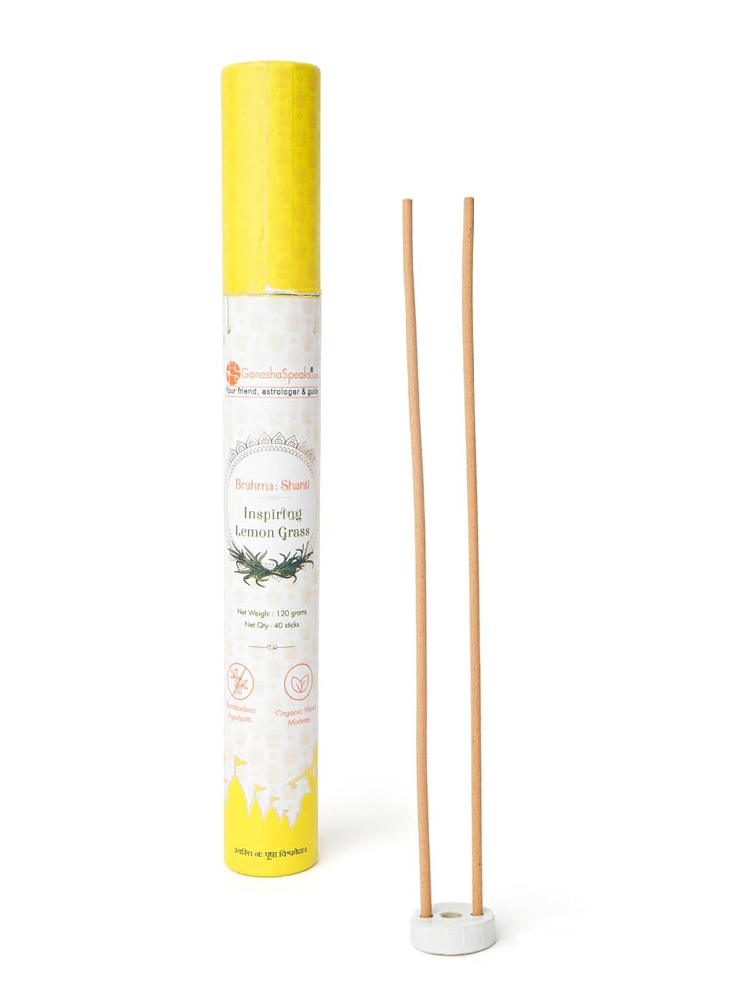     			GaneshaSpeaks.com. Incense Stick Lemon 120 gm ( Pack of 1 )