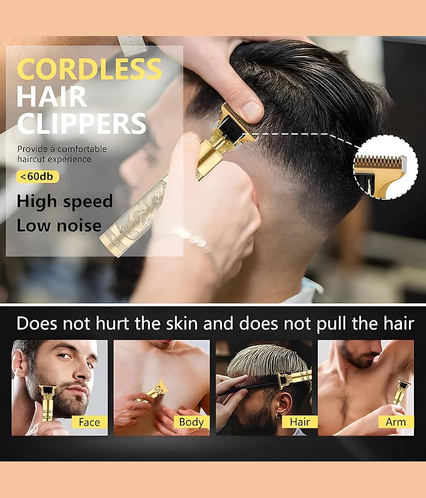 Gatih Hair Trimmer Gold Corded Beard Trimmer With 120 minutes Runtime