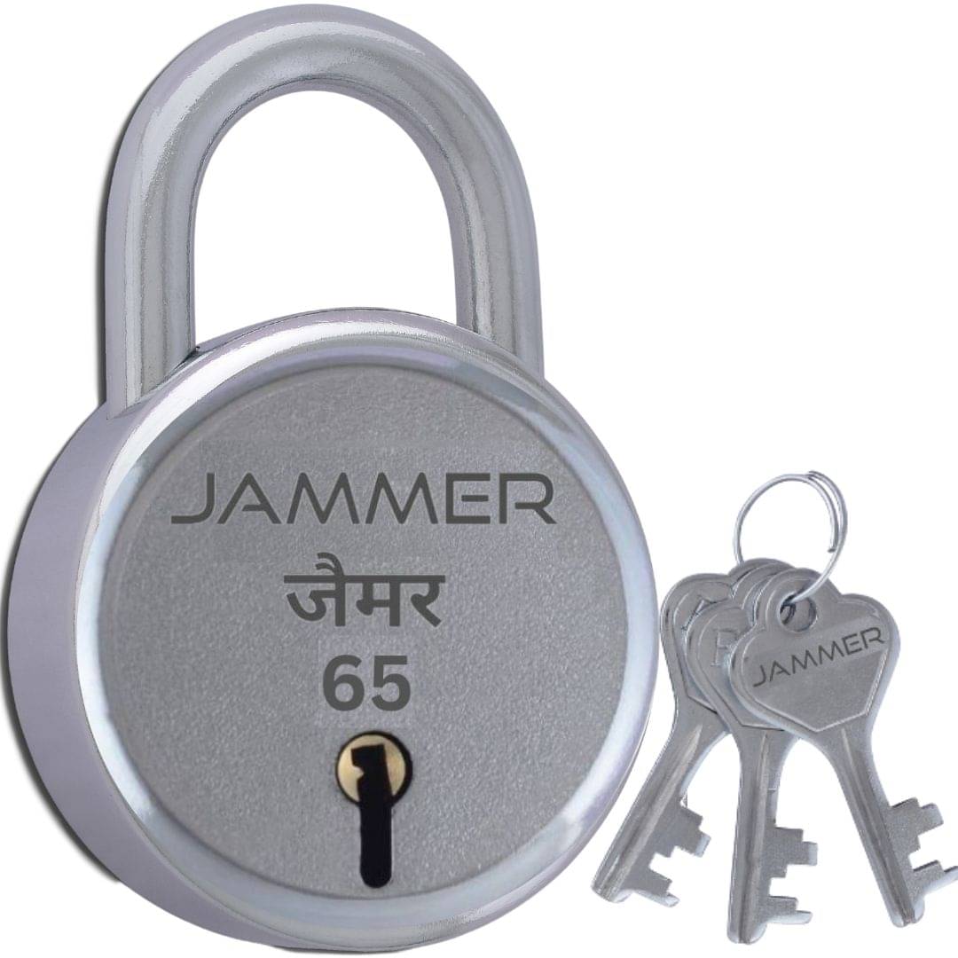 JAMMER Round 65 Lock with 3 Keys - High-Security Door and Gate Lock for Home and Commercial Use - Durable 60mm Padlock with Lever Technology JAMMER Round 65 Lock with 3 Keys - High-Security Door and Gate Lock for Home and Commercial Use - Durable 60mm Padlock with Lever Technology