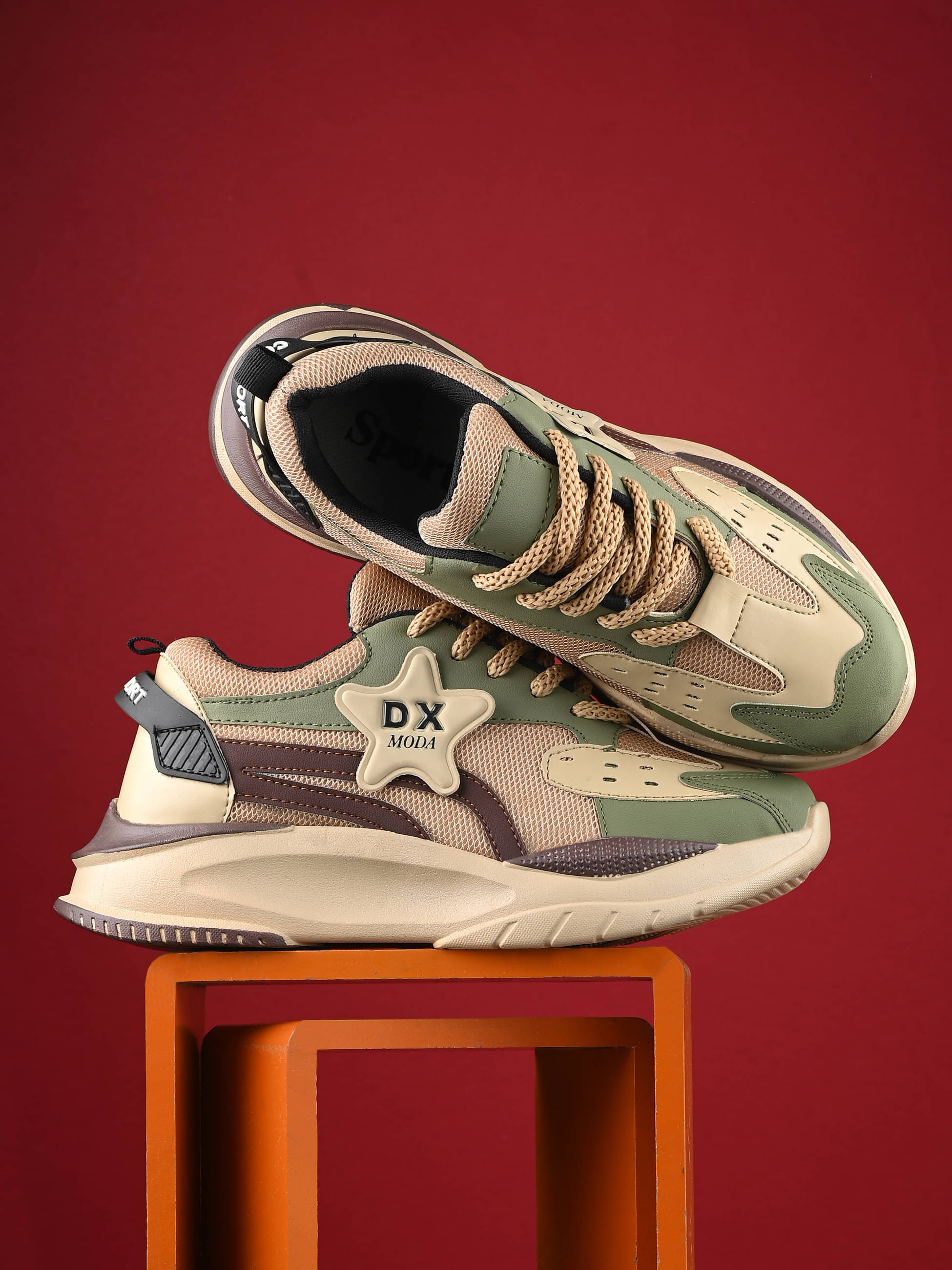 JK Port Sports shoes for men Beige Men's Sports Running Shoes JK Port Sports shoes for men Beige Men's Sports Running Shoes