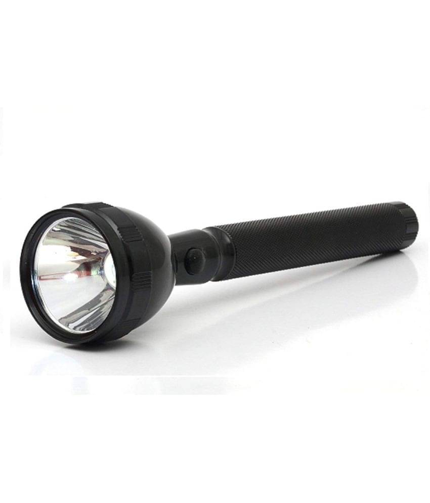     			JY Super - 1W Rechargeable Flashlight Torch ( Pack of 1 )