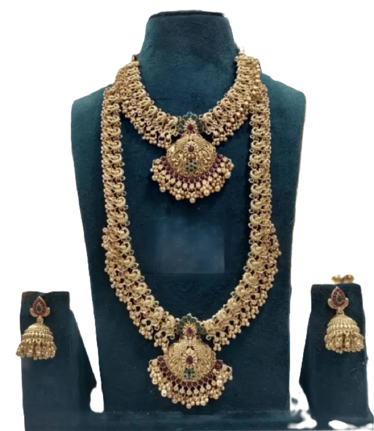 KEYMAX Golden Alloy Necklace Set ( Pack of 1 )
