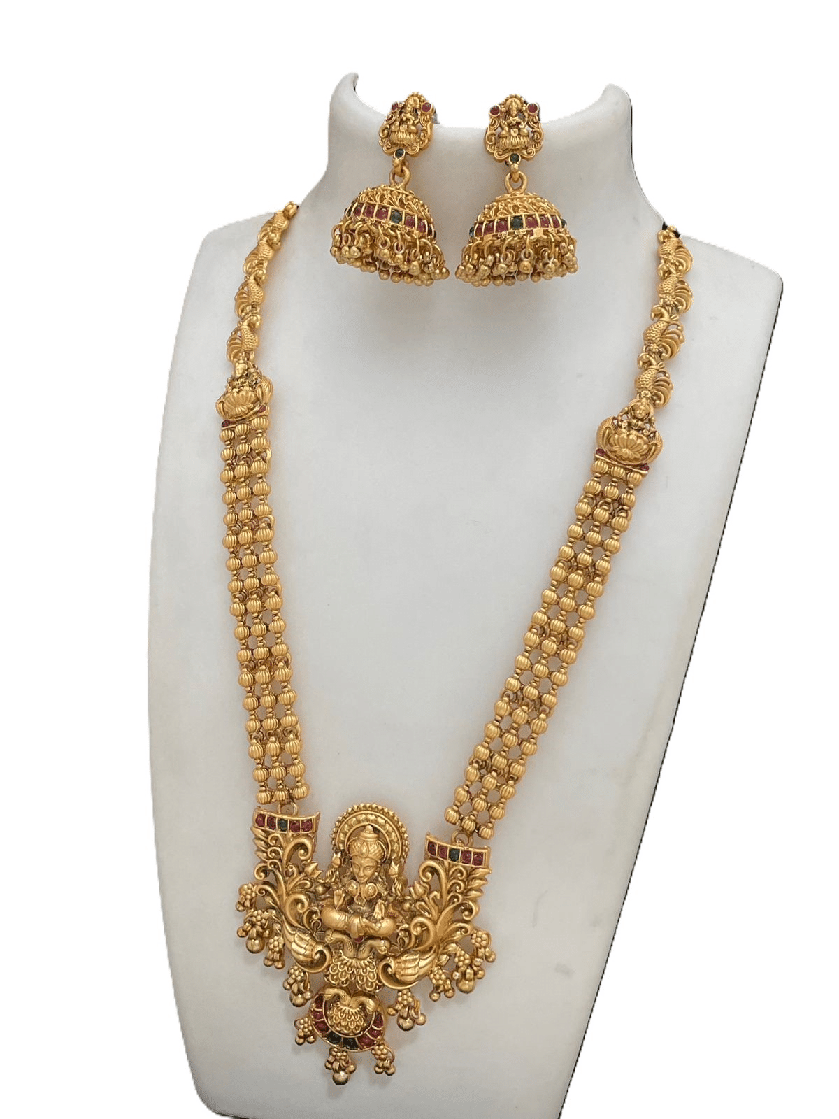     			KEYMAX Golden Alloy Necklace Set ( Pack of 1 )