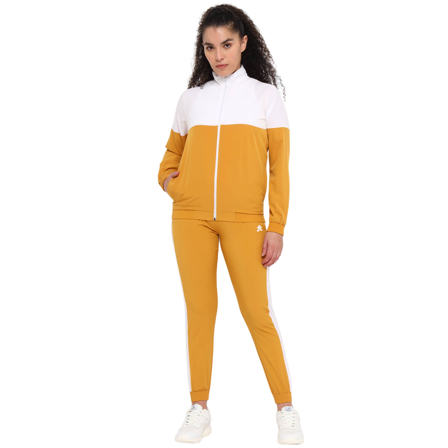     			OFF LIMITS Yellow Polyester Colorblock Tracksuit - Pack of 1