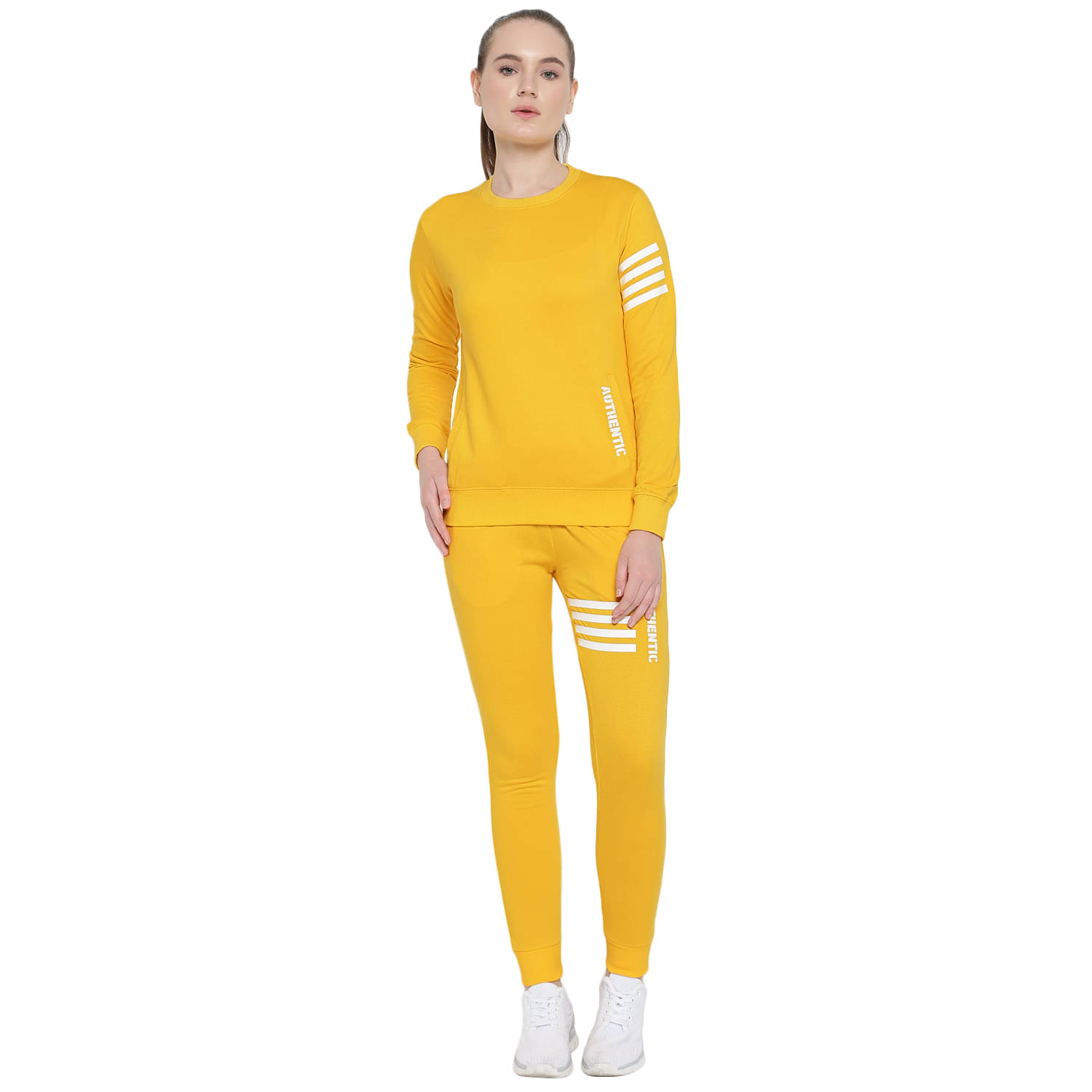     			OFF LIMITS Yellow Polyester Printed Tracksuit - Pack of 1