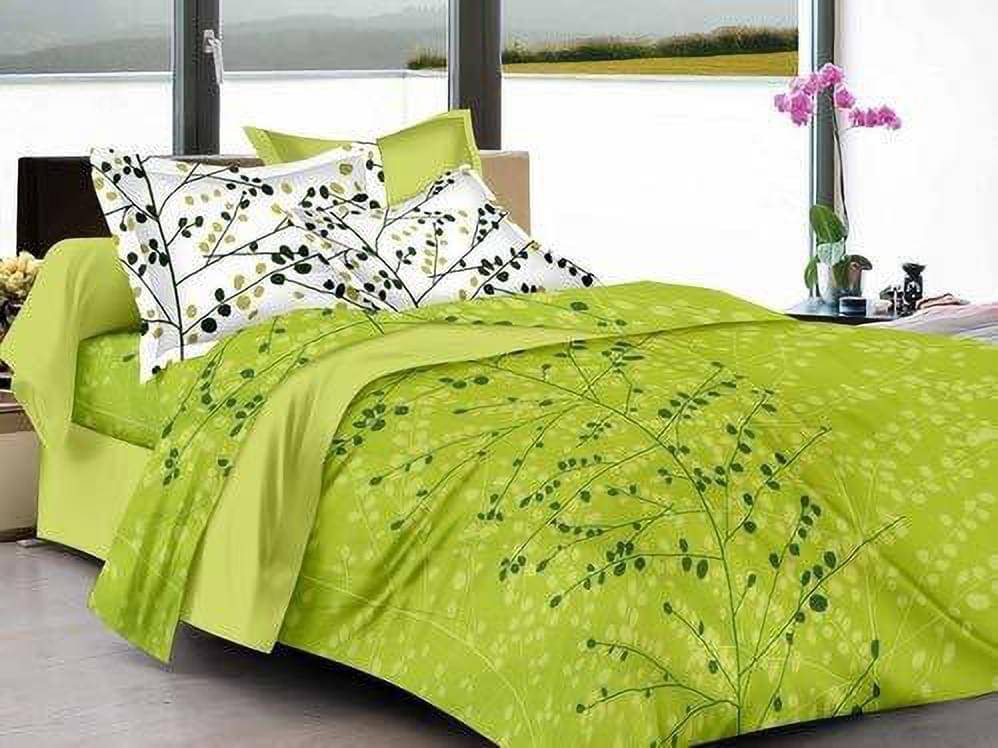     			PETROSOLY Cotton 1 Double Bedsheet with 2 Pillow Covers ( Green )