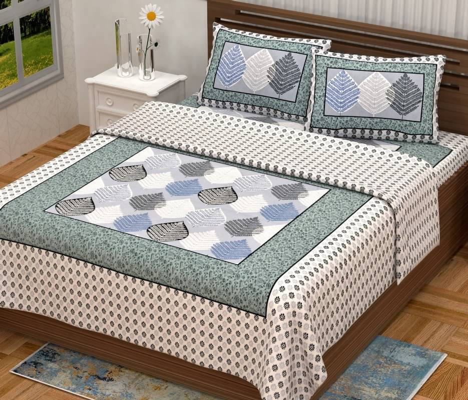 PETROSOLY Cotton 1 Double Queen Bedsheet with 2 Pillow Covers ( Multicolor ) PETROSOLY Cotton 1 Double Queen Bedsheet with 2 Pillow Covers ( Multicolor )