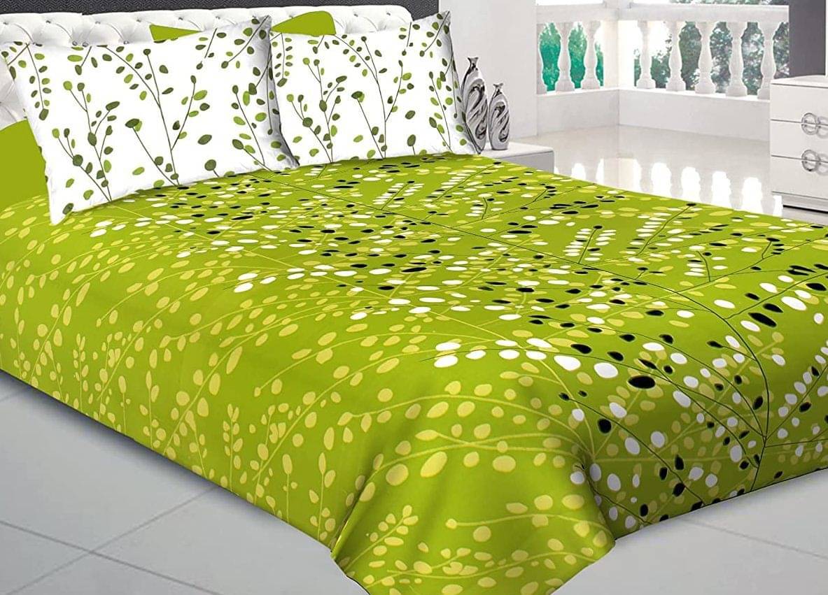     			PETROSOLY Cotton 1 Double Queen Bedsheet with 2 Pillow Covers ( Multicolor )
