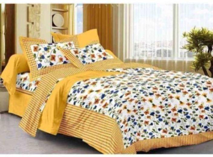 PETROSOLY Cotton 1 Double Queen Bedsheet with 2 Pillow Covers ( Multicolor ) PETROSOLY Cotton 1 Double Queen Bedsheet with 2 Pillow Covers ( Multicolor )