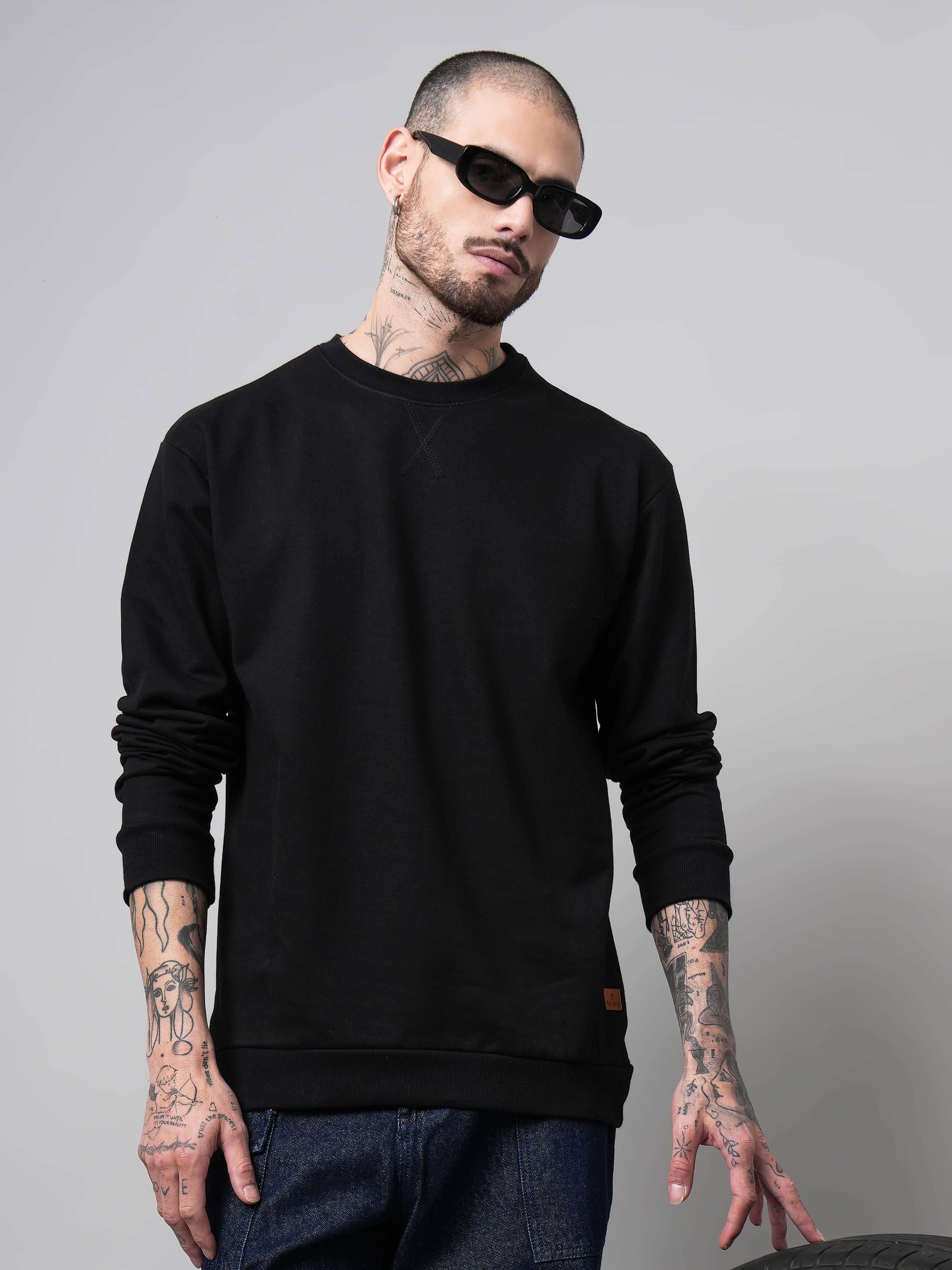 Paul Street Cotton Round Neck Men's Sweatshirt - Black ( Pack of 1 ) Paul Street Cotton Round Neck Men's Sweatshirt - Black ( Pack of 1 )