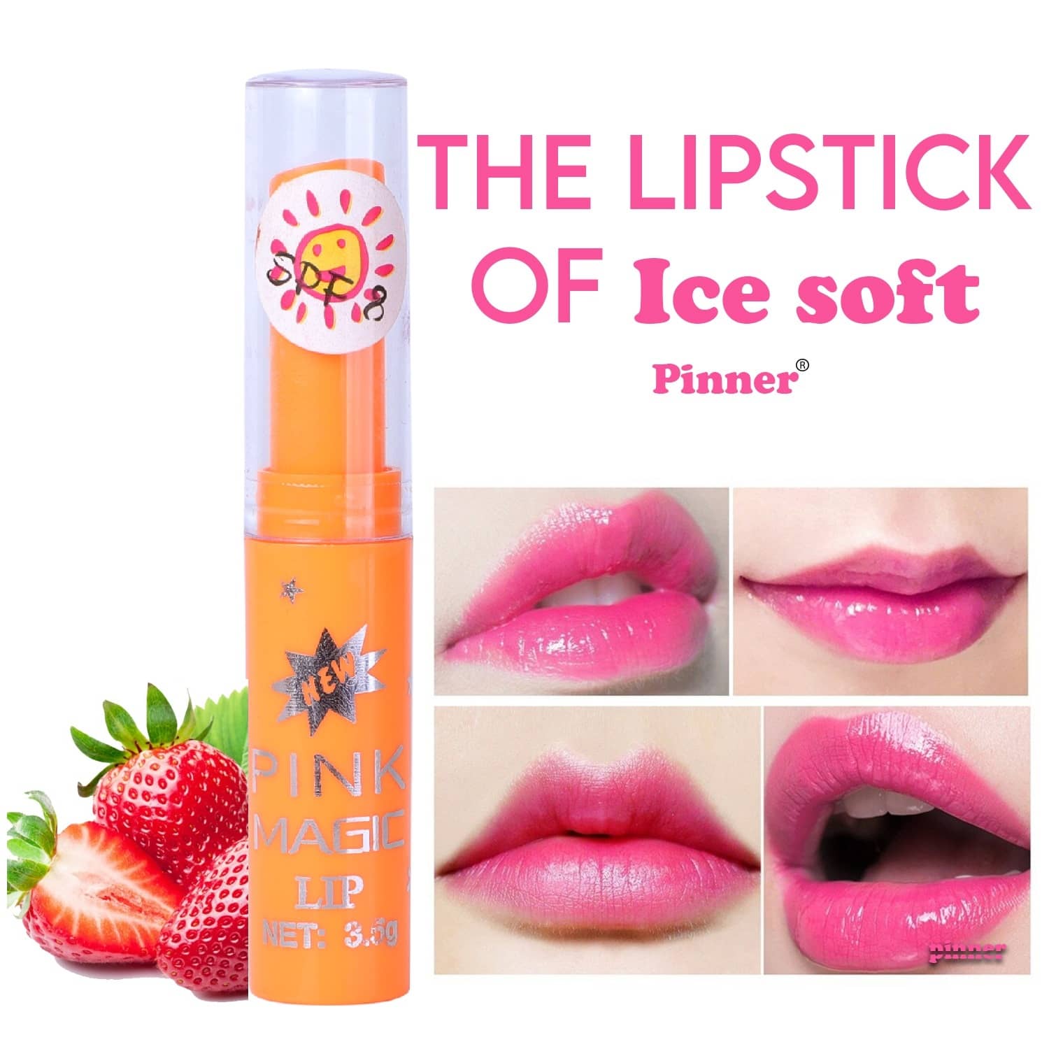 Play Run Pink glossy color changing Lip Gloss (Pack of 1)